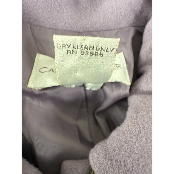 Casual Corner Sz 10 Wool Blend Casual Full Zip Jacket Purple Long Sleeve Outdoor - Picture 8 of 9